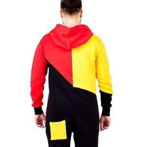 Mono personalizado con capucha, cremallera, forro polar transpirable, manga larga, para hombre, mono de una pieza, mono para adultos para hombre - Product Image 3