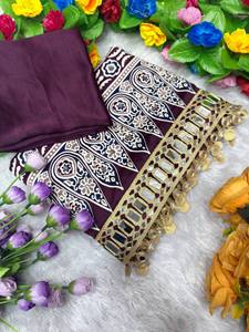 ชุดเดรส TENNECY ดีไซน์เนอร์ ผ้าเครปไหมเนื้อหนา พิมพ์ลาย Ajrakh สวยงาม ประดับกระจกแท้ ขอบเย็บแบบเต็มเส้น พร้อมพู่ห้อย ความยาวระดับข้อเท้า สไตล์งานปาร์ตี้ - Product Image 6
