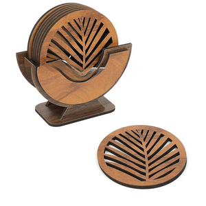 Hot Selling Tabletop Wooden <b>Coaster</b> Round Shape For Classic Look Awesome Designer Homes And Hotel Use - Product Image 1