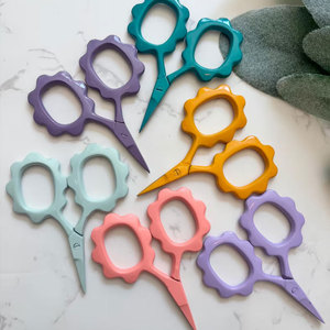 Cute Mini Embroidery Scissors Flower Shape Stainless Steel <b>Thread</b> Cutter Sewing <b>Tool</b> for DIY Craft Lovers - Product Image 5