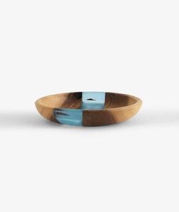Bol à fruits en bois et résine époxy, design moderne, bol à salade créatif, bol décoratif en bois et résine, assiettes, vaisselle, ensemble de vaisselle - Product Image 6