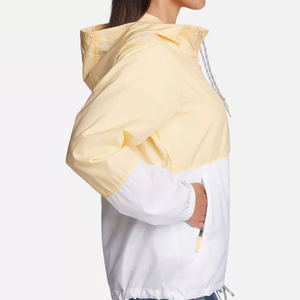 Vestes coupe-vent à capuche légères et respirantes pour femmes, personnalisables, avec broderie, fermeture éclair imperméable sur les manches, tissu entièrement personnalisable - Product Image 4