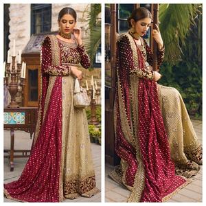 Pakistani Designer Wedding <b>Dress</b> Bridal <b>Maxi</b> <b>Dress</b> Long <b>Maxi</b> Hot Selling 2021 - Product Image 2