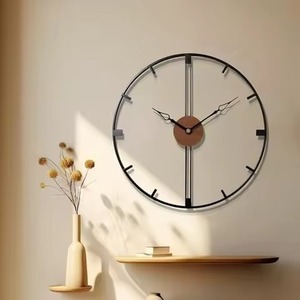 High Quality Black Round Metal <b>Wall</b> <b>Clock</b> Analog Quartz Industrial Design Moving Gears Living Room <b>Decoration</b> <b>Wall</b> <b>Clock</b> - Product Image 6