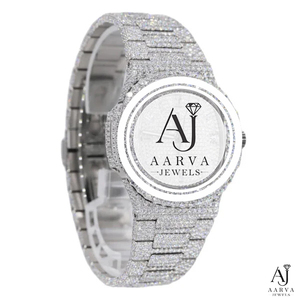 Silver Dial Mechanical Watch Stainless Steel Band 18mm Crystal Bezel Analog Round Case Rhinestone Strap Dress Watch for Women - Product Image 1