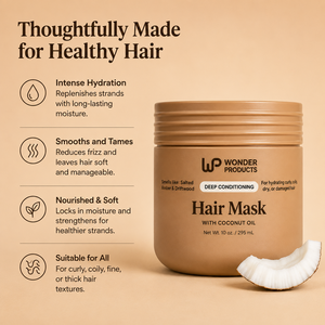 Mascarilla Capilar Reparadora e Hidratante con Aceite de Coco de Marca Privada OEM/ODM para Cabello Dañado/Seco/Encrespado - Tratamiento Sin Enjuague Anti-Rotura - Product Image 5
