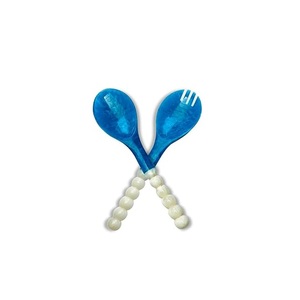 Latest Design Resin <b>Salad</b> <b>Server</b> In White Swirl Gifts For Wedding Housewarming Kitchenware Durable <b>Salad</b> Spoon Set Resin Cutlery - Product Image 3
