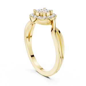 Charming Crafts Bague en pierres précieuses en or plaqué or 10 carats pour femme Bijoux de style bohème chic - Product Image 5