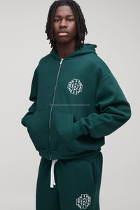 <b>Cobalt</b> <b>Blue</b> 100% Cotton High Quality Slim Fit Unisex Sportswear Custom Logo Hoodie and Joggers Set for Winter Casual Tracksuit - Product Image 4