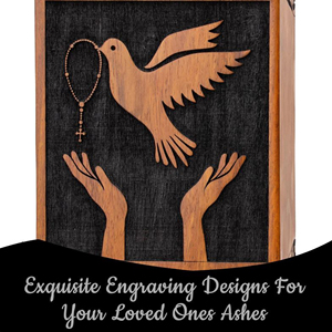 Wooden Memorial Urn with Customized Artwork High Quality Wooden Cremation Urn Manufacturer by AYAANS - Product Image 4