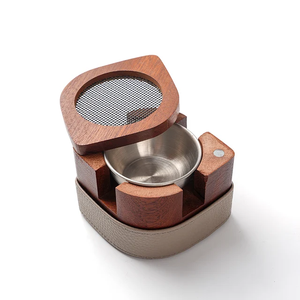 Quemador de incienso árabe LuxeTimber – Soporte de madera de cuero premium para Bakhoor, fragancia para el hogar, decoración árabe y regalos especiales - Product Image 3