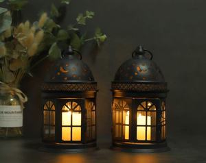 Ensemble de 2 lanternes décoratives Lanternes de table Lanternes de table décoratives polyvalentes personnalisables - Product Image 3