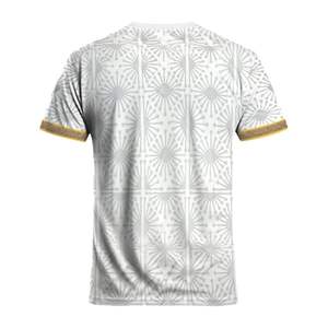 เสื้อฟุตบอลซับลิเมชั่นพิมพ์ลายสั่งทำขายส่ง 100% โพลีเอสเตอร์ แขนสั้น สำหรับฝึกซ้อม พร้อมสกรีนชื่อทีมและหมายเลข - Product Image 2