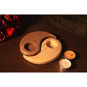 Portavelas de Madera de Alta Calidad, Circular, Ecológico, Decoración para el Hogar - Product Image 5