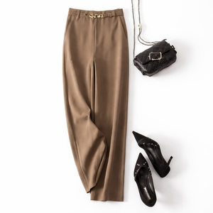 กางเกงลำลองผู้หญิงไซส์ S-5XL ผ้าไนลอน/คอตตอน ระบายอากาศได้ดี เอวสูง กางเกงฤดูร้อน ขายส่ง กางเกงผู้หญิงแบบเรียบย้อมสีมีสไตล์ รับผลิตตามแบบ - Product Image 1