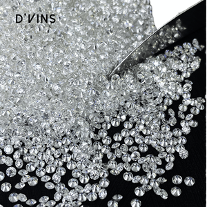 เพชร D'VINS Jewels ทรงกลม เพชรเลี้ยงในห้องปฏิบัติการ ขนาด 1 มม. ถึง 4 มม. สี D ความสะอาด VVS VS กระบวนการผลิตแบบ HPHT สำหรับทำเครื่องประดับ - Product Image 4
