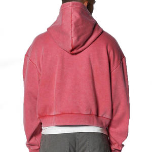 Sudadera con Cremallera para Hombre, 100% Algodón, de Alta Calidad, Gruesa, Lisa, Resistente al Viento, Sin Cordones, Unisex, con Logotipo Personalizado, Tallas Grandes - Product Image 5