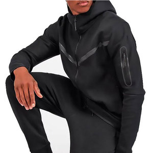Men Tech Fleece Tracksuit <b>Set</b> Two Piece Fitness Training Sportswear Athletic Tech Fleece Tracksuit Men Two Piece Gym Training - Product Image 6