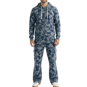 High Quality Winter Casual Fleece Sweatshirts Sweatpants Tracksuits Set Custom <b>Men</b> Regular Fit Heavy Jogging Set 100% Cotton - Product Image 2