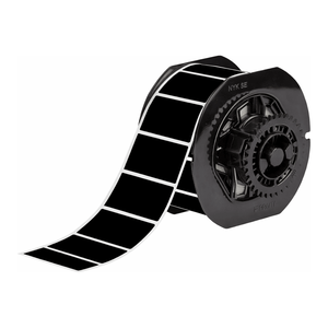 Étiquettes Brady B33 en PET noir mat durables pour l'identification des équipements et des câbles, adhésif permanent - Product Image 2