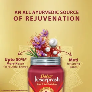 Dabur Kesarprash - Revitalizante Ayurvédico con Ashwagandha y Kesar para Fuerza, Resistencia y Energía, 730 Días de Duración - Product Image 3