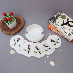 Posavasos de Mármol de Buena Calidad en Varios Colores y Diseños, Elegantes Tapetes de Piedra para Bebidas, para Mesas de Sala de Estar y Comedor, en Venta - Product Image 4
