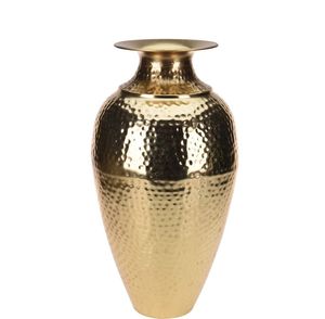 Paire de vases métalliques argent brossé, décoration contemporaine pour une magnificence haut de gamme. - Product Image 4