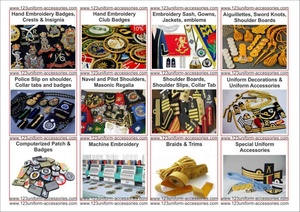 Accesorios para Uniformes Militares: Nudos de Hombro con Cordón, Epaulettes, Aiguilletes, Cinturones Fourragere, Hebillas, Ecológicos y Profesionales - Product Image 4