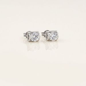 AMBER JEWELS - Pendientes Clásicos Redondos con Circonitas Cultivadas en Laboratorio, Certificados por IGI, Joyería de Lujo Unisex para Bodas - Product Image 3