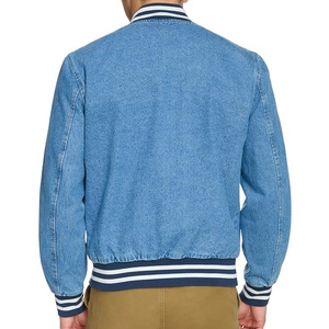 Men High Quality Cotton <b>Denim</b> Varsity <b>Jacket</b> Breathable Formal Style Front Logo Available All Sizes Colours for Winter 2026 - Product Image 2