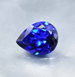 Tanzanite bleu foncé naturel de qualité supérieure, taille poire, certifiée GIA, pierre précieuse lâche pour la fabrication de bagues et bijoux, pierre fine - Product Image 3