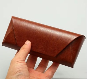 Genuine Leather <b>Reading</b> <b>Glasses</b> Case Slim Fit Eyewear Protector Manufacturer Direct Export LGC-0077 - Product Image 4