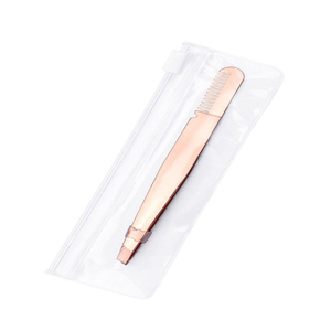Pinzas de Cejas Profesionales de Acero Inoxidable, Hechas a Mano, de Lujo, Personalizadas, con Punta, Duraderas, de KANEKA ENTERPRISES - Product Image 2