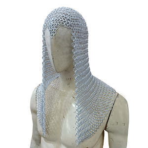 Capucha de Malla de Aluminio Medieval con Anillos de 10mm, Calidad Premium para Armadura de Caballero, Reenactment, Cosplay y Disfraz de Halloween - Product Image 5
