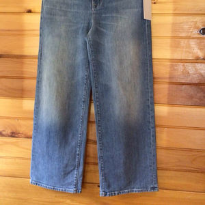 Jean baggy sur mesure pour femme, coupe ample et taille haute, en denim, style streetwear, vente en gros OEM - Product Image 3