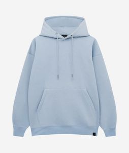 Sudadera con Capucha Oversize para Hombre, Estampado Personalizado, Cremallera Tejida, 100% Algodón, Estilo Casual de Otoño, Diseño con Bolsillos, Ajuste Regular en las Mangas, Cuello Alto - Product Image 4