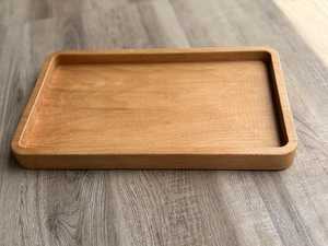 Bandeja de Almacenamiento Rectangular Minimalista de Madera Pulida, Organizador de Mesa de un Solo Nivel, Moderno y de Lujo, Apto para Lavavajillas, Fácil de Limpiar - Product Image 6