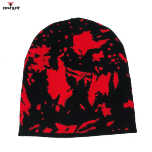 New Design High Quality Breathable Waterproof Cotton Fleece Knitted Beanies <b>Caps</b> <b>Winter</b> Beanie Hats Unisex 3D Embroidery - Product Image 1