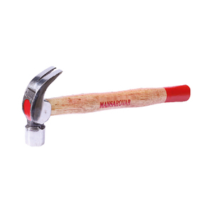 Marteau à griffes avec manche en bois, tête en acier au carbone forgé, trempé et renforcé, pour le dénudage des clous en menuiserie - Product Image 1