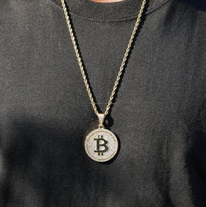 Pendentif tendance en argent sterling 925 plaqué or avec moissanite, bijou personnalisé, longueur 5,0 cm, largeur 3,5 cm, style hip-hop pour homme, OEM ODM - Product Image 2