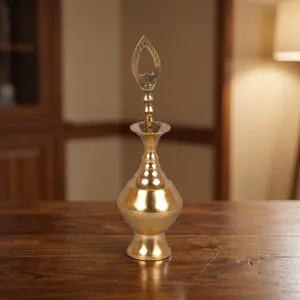 Soporte de latón antiguo para Surmadani y Surma con botella de Kohl, recipiente tradicional para cosméticos para ojos, decorativo y vintage, para hombres y mujeres - Product Image 6