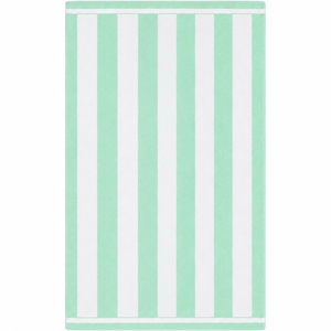 Serviette de plage à rayures vert menthe et blanches, serviette de piscine à rayures pastel, serviette d'été à rayures vert menthe, serviette de plage bicolore à rayures verticales - Product Image 2