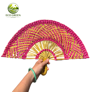 Tendencia de Verano 2026: Abanico de Mano Hecho a Mano con Hierba Marina, Tejido Natural, Ecológico, Ideal para la Playa, Decoración del Hogar, Uso en Resorts, Ligero - Product Image 6