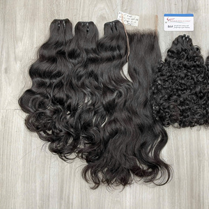 Proveedor de Cabello Natural: Extensiones de Cabello Ondulado y Liso, Doble Trama, en Paquetes, Varios Colores, Color Natural - Product Image 2