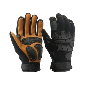 Gants de mécanicien personnalisables (logo et taille) – Anti-vibration, anti-choc, respirants et confortables – Paire de sécurité pour le travail – En vente - Product Image 2