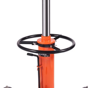 Martinetto Idraulico Telescopico per Trasmissione ad Alto Sollevamento 1322 LBS, Supporto per Sollevamento a Pavimento 32'-67' con Pedale Girevole a 360 Gradi per Manutenzione Veicoli - Product Image 4