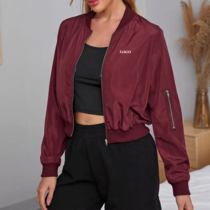 Nouvel arrivage de vestes à fermeture éclair à manches longues à la mode pour femmes blouson en jean personnalisé de créateur élégant pour femmes - Product Image 1