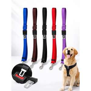 Guinzaglio di sicurezza riflettente Yommy 2.5110 cm con adattatore per cintura, guinzaglio per animali domestici ad alta visibilità per passeggiate all'aperto - Product Image 1