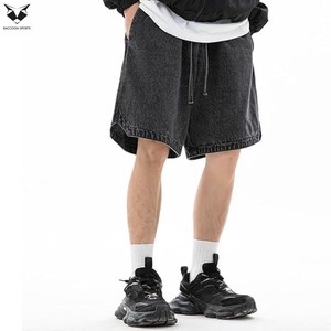 Pantalones Cortos de Mezclilla para Hombre, Estilo Moderno, Transpirables, Verano, Denim Desgastado, Personalizados, Estilo Urbano, Corte Holgado - Product Image 4