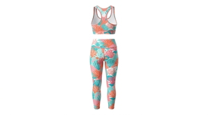 New Arrival Women's Yoga Sets Mid Waist Plaid <b>Pattern</b> Breathable Lightweight 2-Piece <b>Leggings</b> Bra High Quality Seamless Trending - Product Image 4